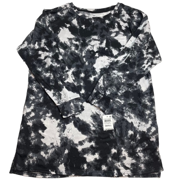 Jenni Super Soft Sleep Shirt White Black Grey Small New - Picture 2 of 7